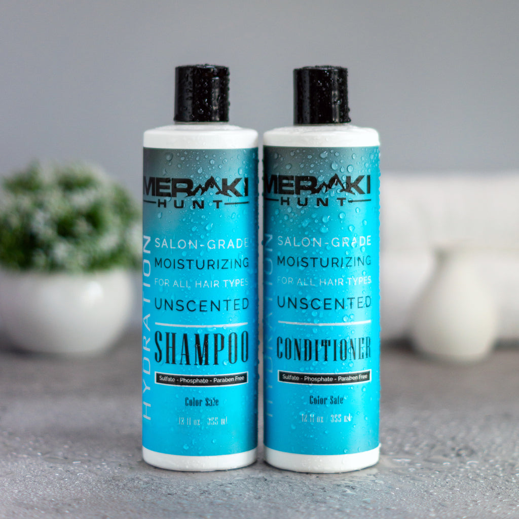 Meraki Hunt Scent Free Shampoo and Conditioner Set
