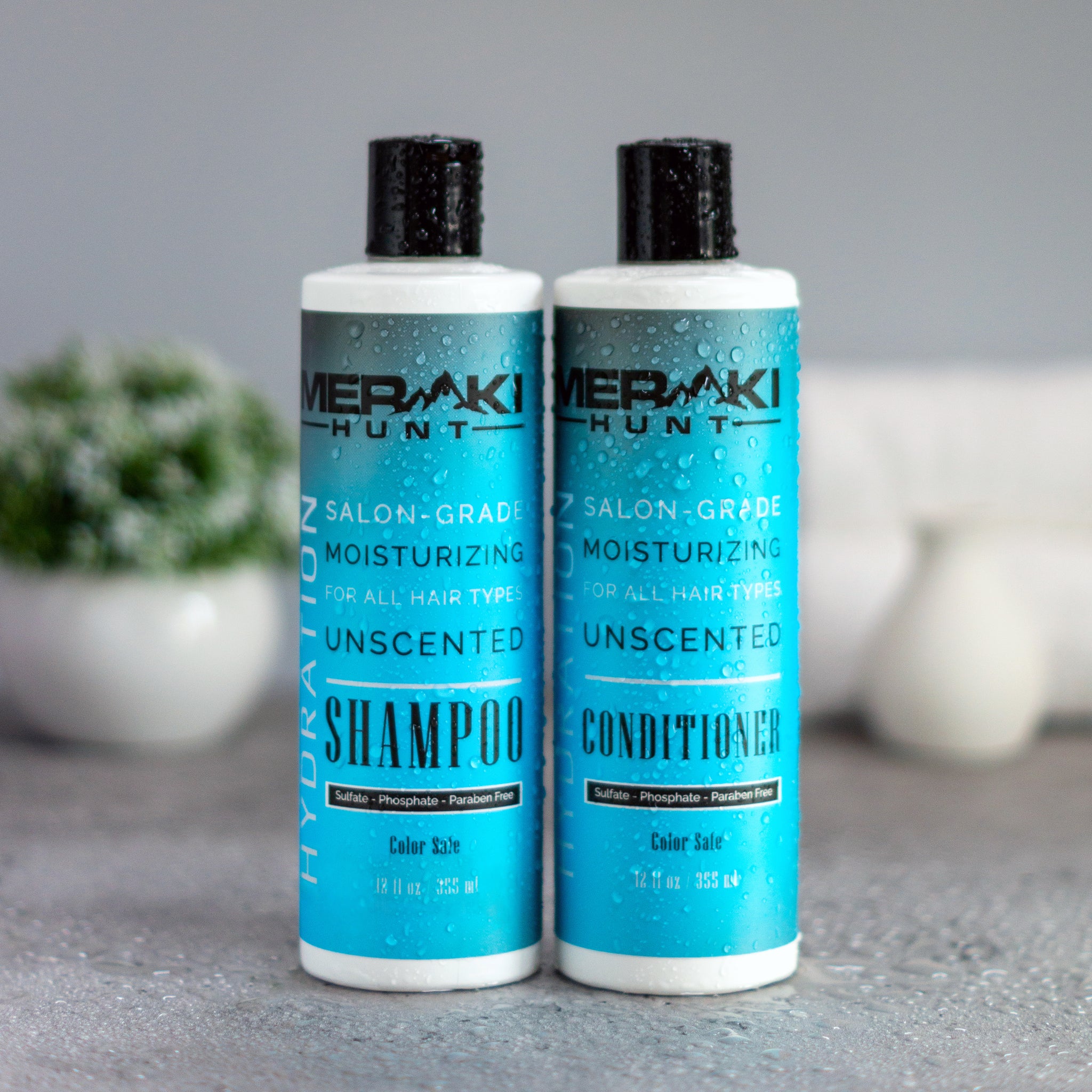 Meraki Hunt Scent Free Shampoo and Conditioner | Meraki Hunt