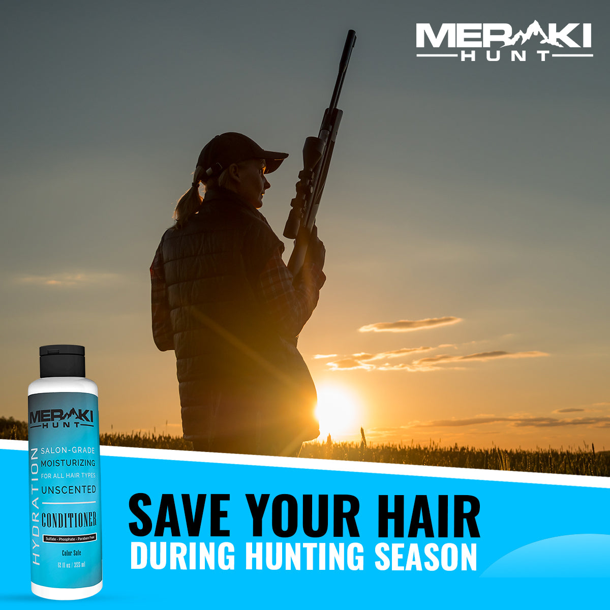 Meraki Hunt Scent Free Shampoo and Conditioner Set